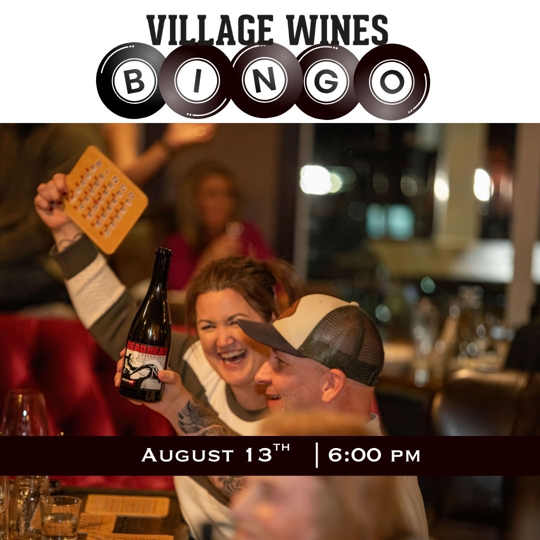 Village Wines Events Bingo 08.13.2025