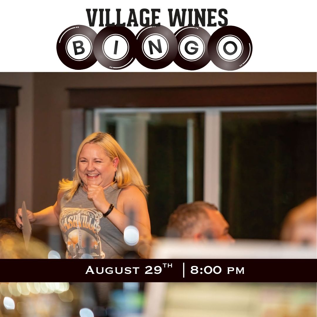 Village Wines Events Bingo 08.29.2025