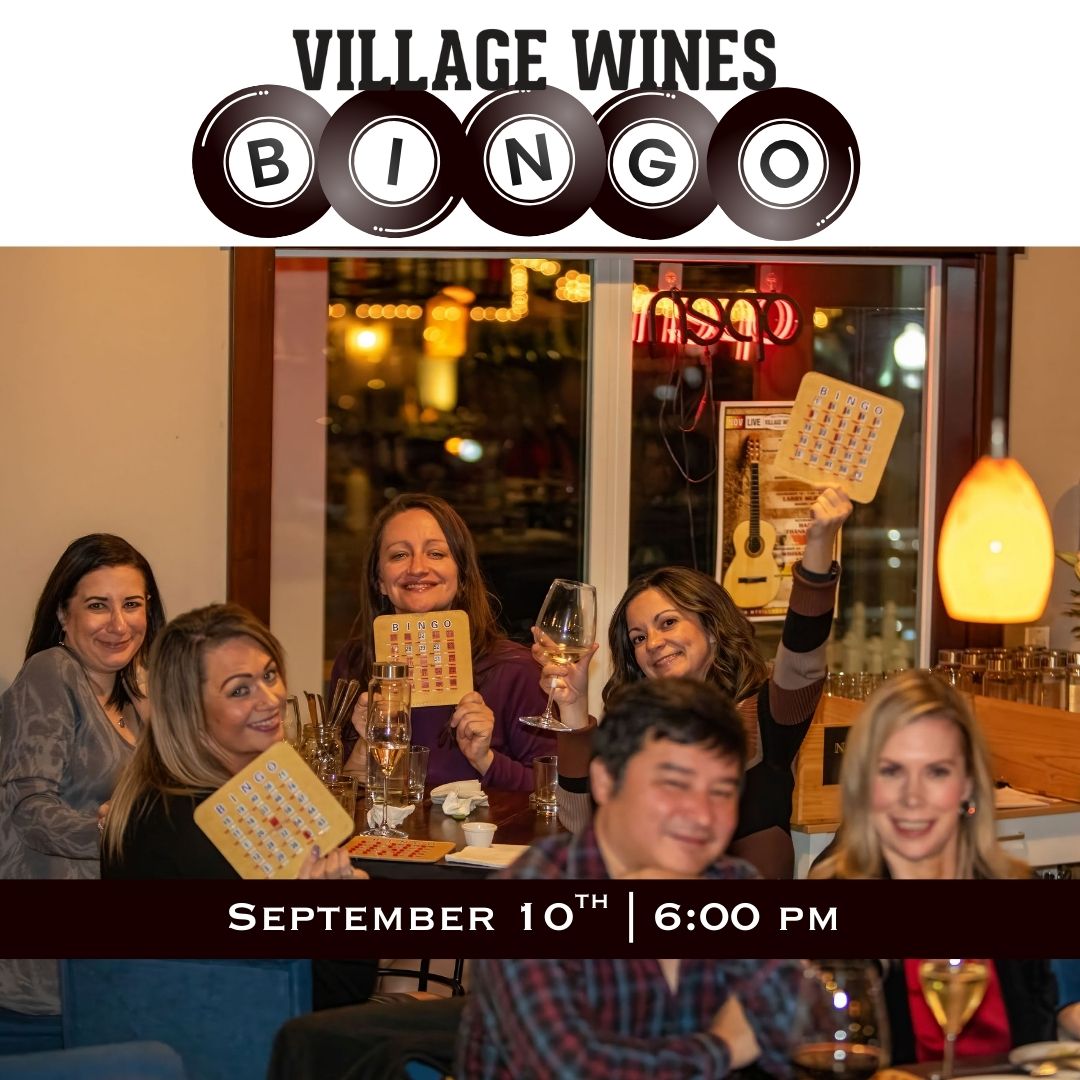 Village Wines Events Bingo 09.10.2025
