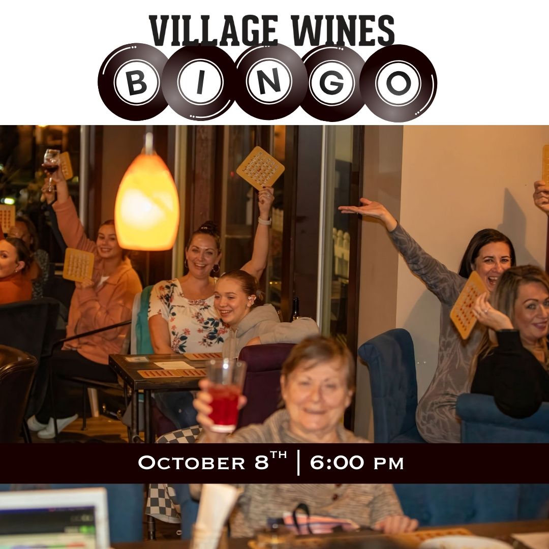 Village Wines Events Bingo 10.08.2025