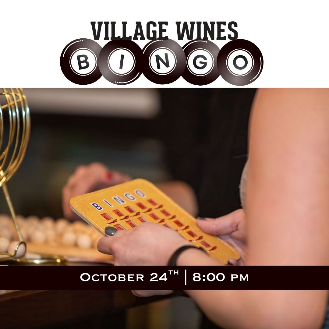 Village Wines Events Bingo 10.24.2025