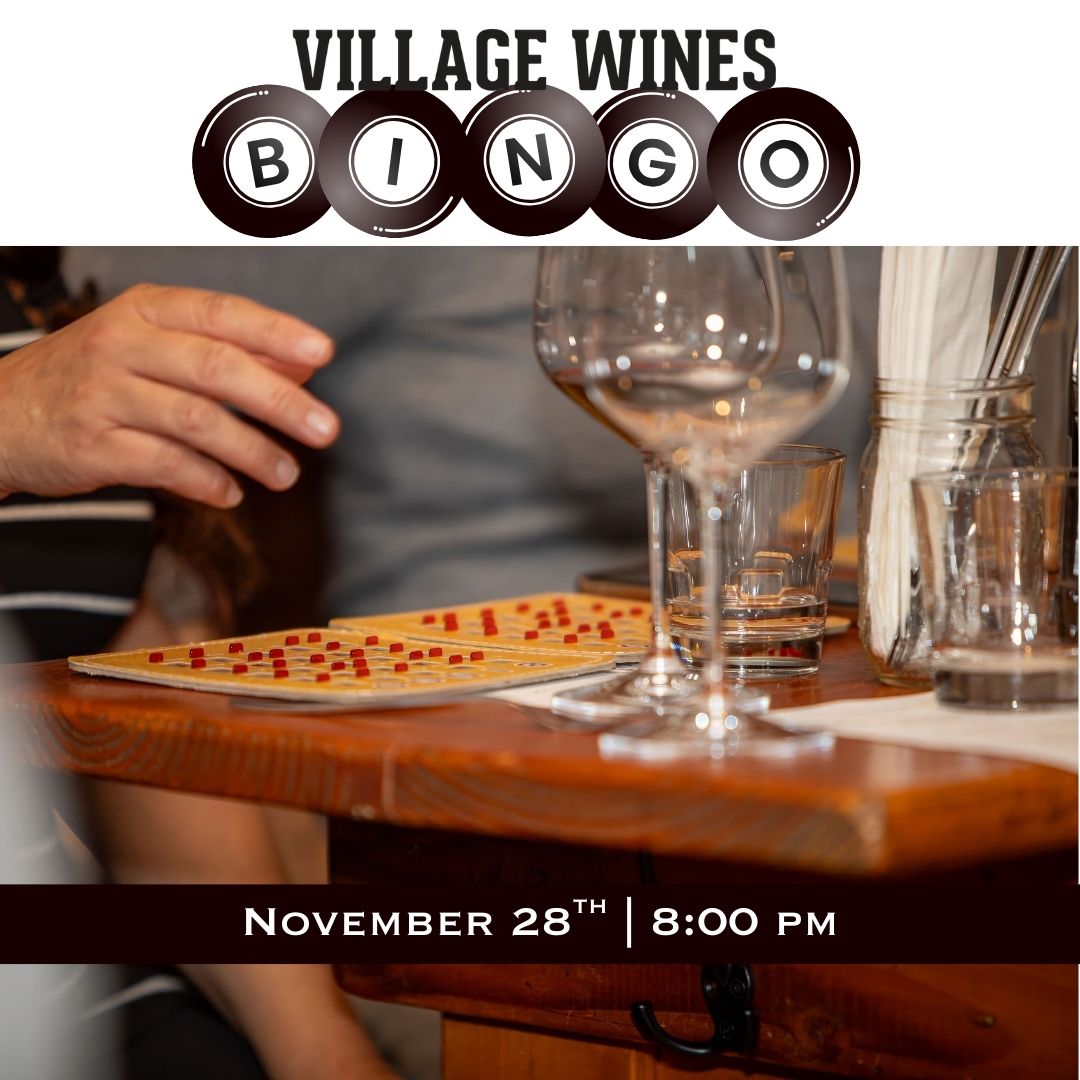 Village Wines Events Bingo 11.28.2025